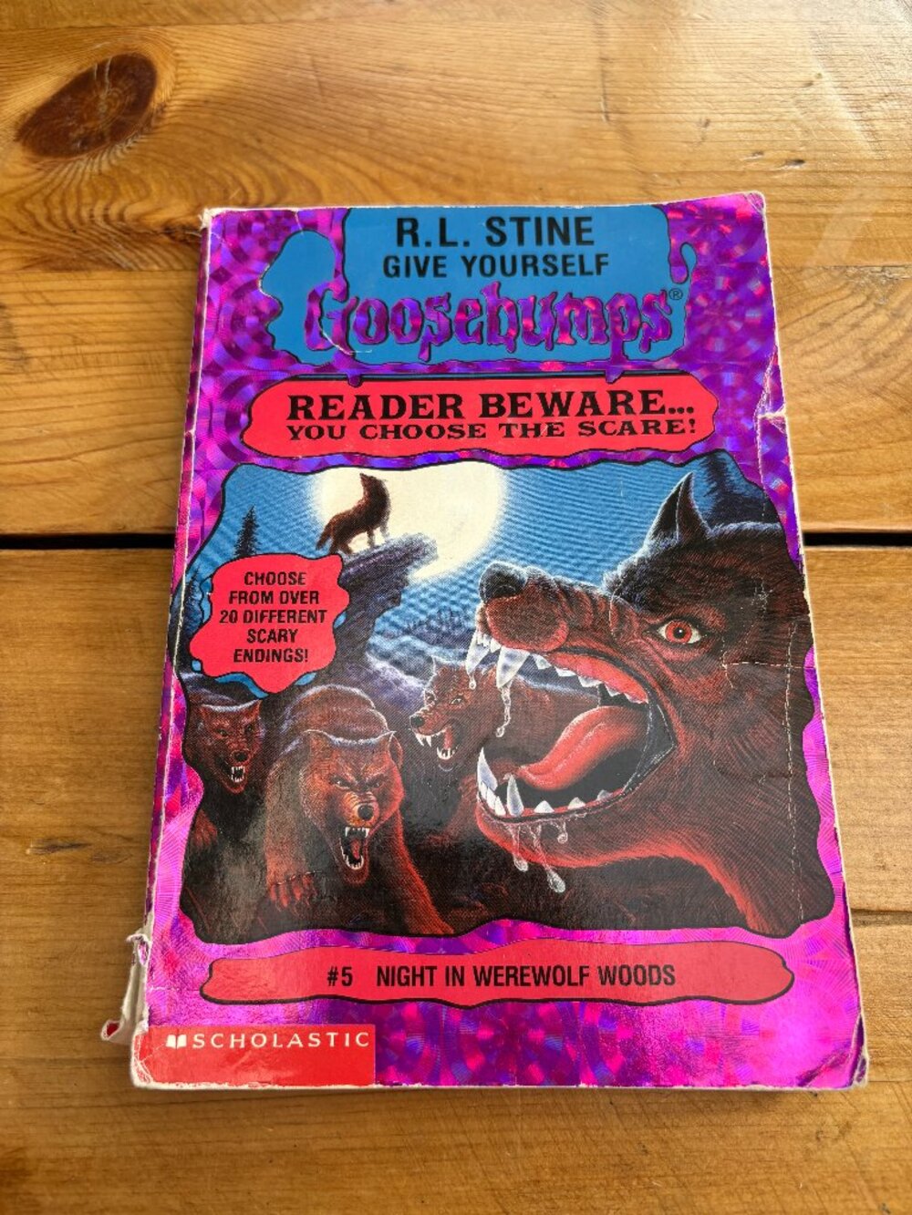 🪱3/12$ VTG '96 Goosebumps #5 Choose Your Scare: Night In Werewolf Woods 🕸️